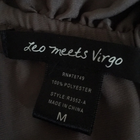 Taupe satin Romper - Picture 2 of 4